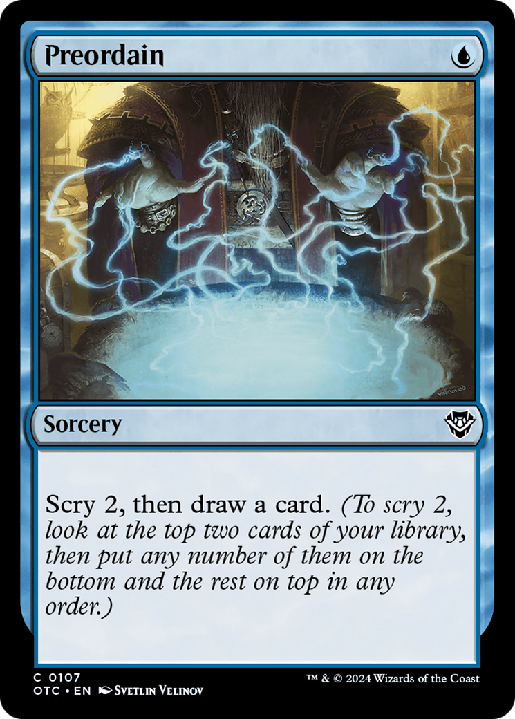 Preordain [Outlaws of Thunder Junction Commander] | Local Legends