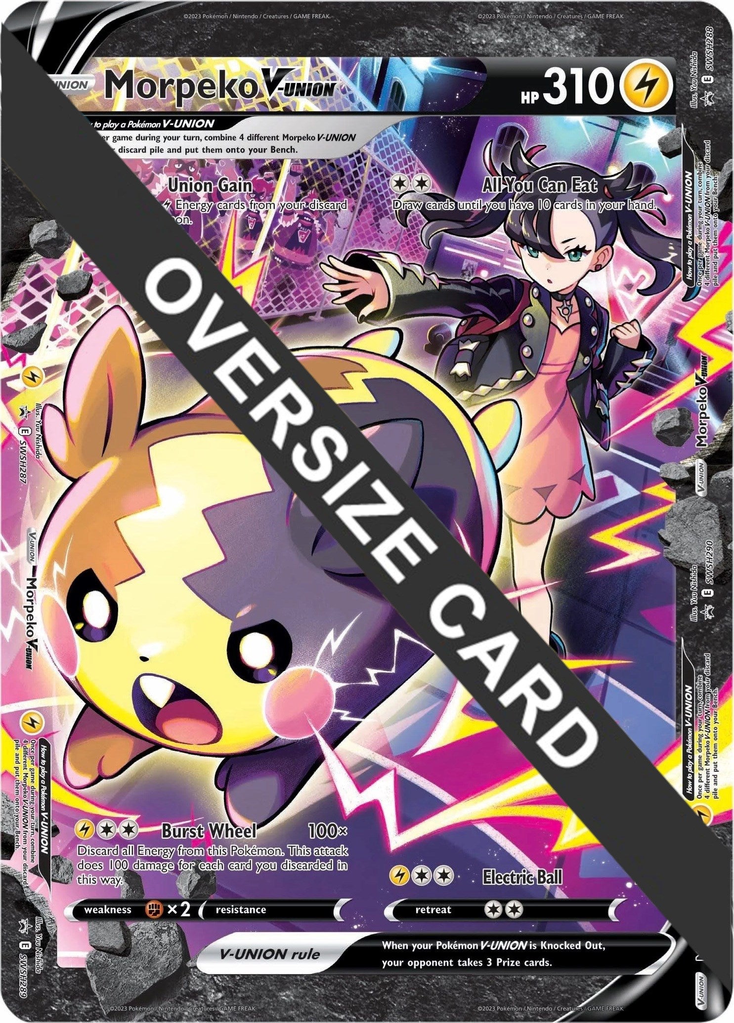 Morpeko V-UNION (SWSH287-290) (Jumbo Card) [Sword & Shield: Black Star Promos] | Local Legends