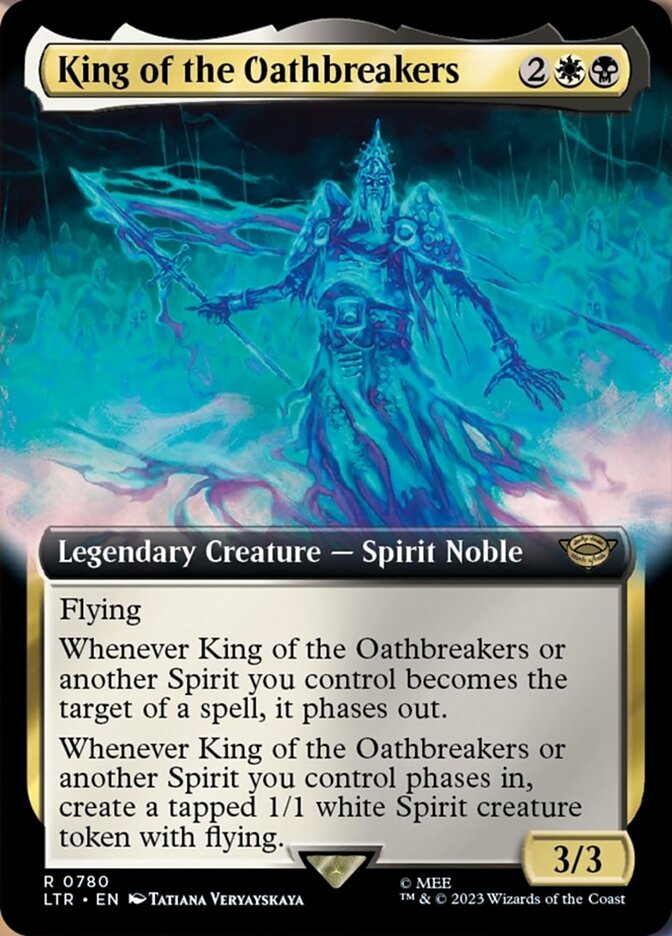 King of the Oathbreakers (Extended Art) (Surge Foil) [The Lord of the Rings: Tales of Middle-Earth] | Golgari Games