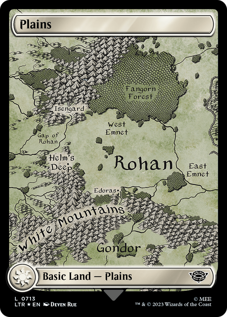 Plains (0713) (Surge Foil) [The Lord of the Rings: Tales of Middle-Earth] | Golgari Games