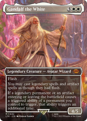 Gandalf the White (Borderless Alternate Art) [The Lord of the Rings: Tales of Middle-Earth] | Golgari Games