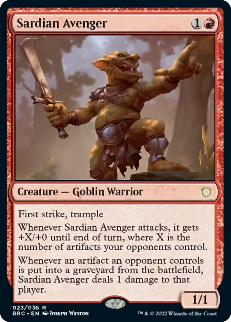 Sardian Avenger [The Brothers' War Commander] | Local Legends