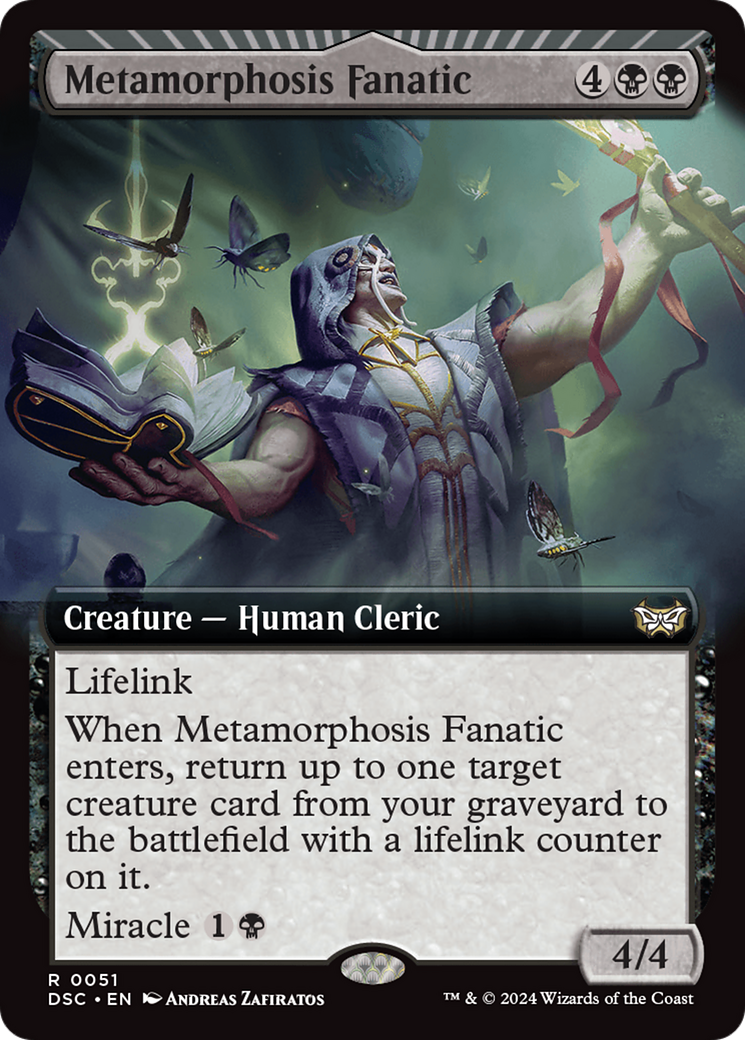 Metamorphosis Fanatic (Extended Art) [Duskmourn: House of Horror Commander] | Golgari Games