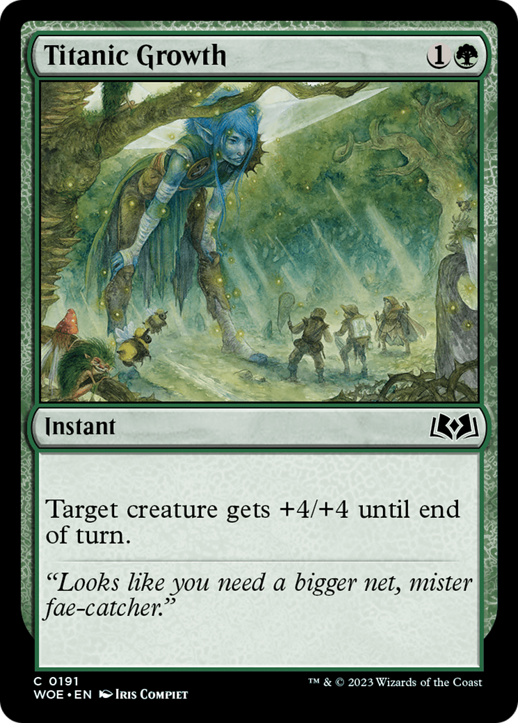 Titanic Growth [Wilds of Eldraine] | Local Legends
