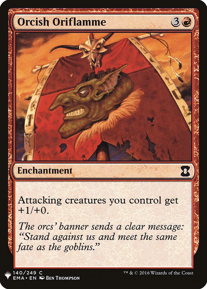 Orcish Oriflamme [Mystery Booster] | Local Legends