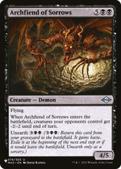 Archfiend of Sorrows [The List Reprints] | Golgari Games