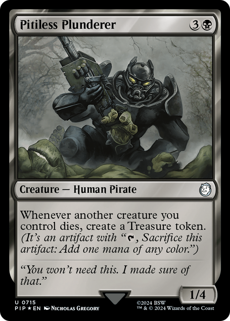 Pitiless Plunderer (Surge Foil) [Fallout] | Local Legends