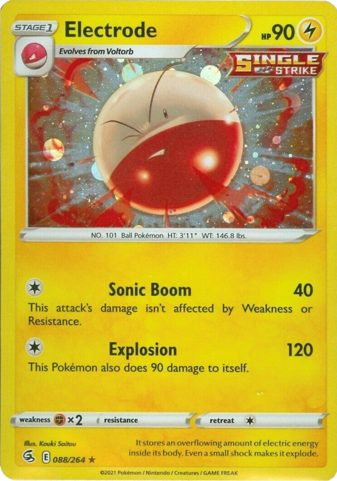 Electrode (088/264) (Cosmos Holo) [Sword & Shield: Fusion Strike] | Golgari Games