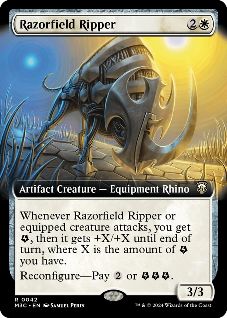 Razorfield Ripper (Extended Art) [Modern Horizons 3 Commander] | Local Legends