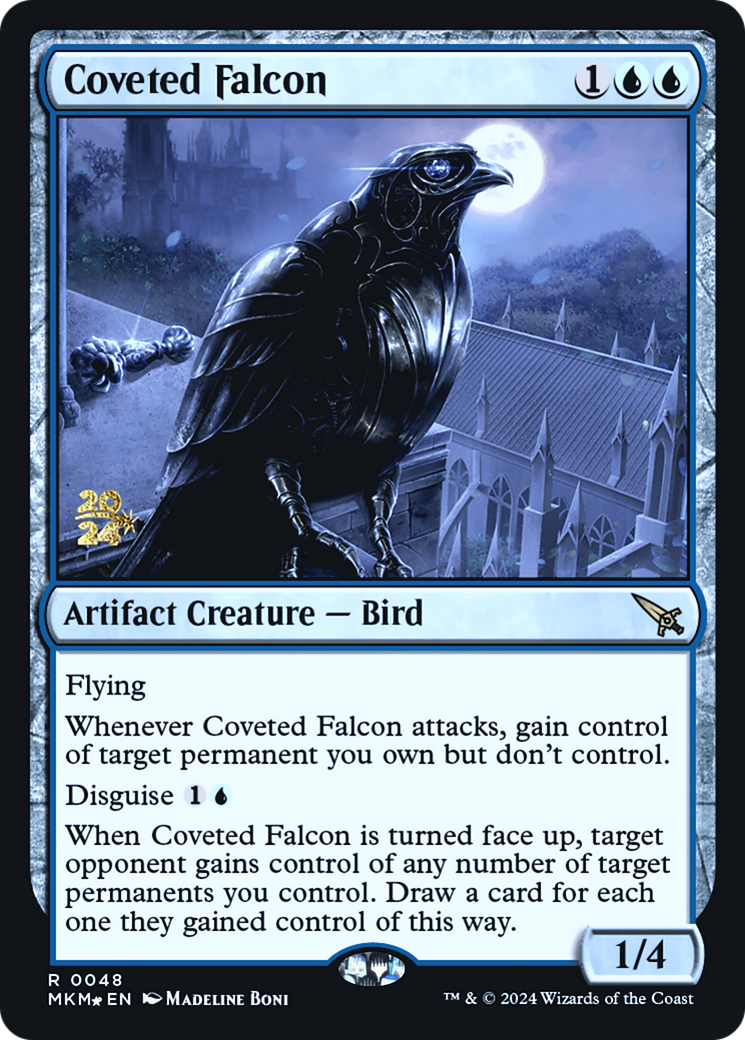 Coveted Falcon [Murders at Karlov Manor Prerelease Promos] | Golgari Games