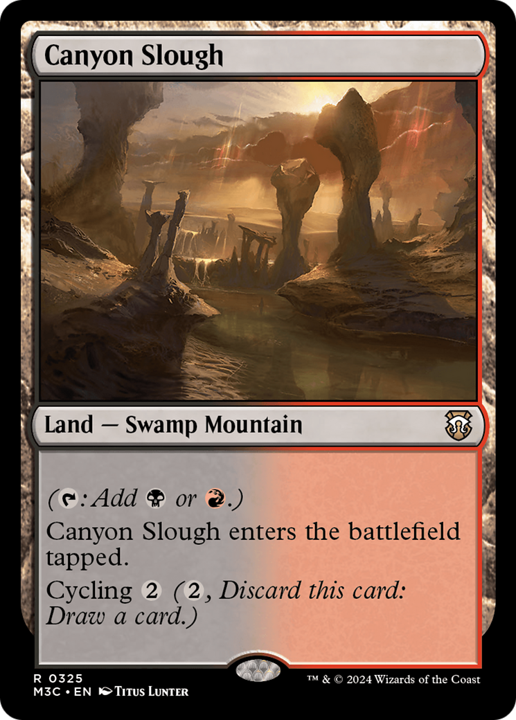 Canyon Slough (Ripple Foil) [Modern Horizons 3 Commander] | Local Legends