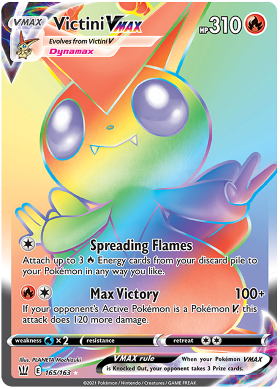 Victini VMAX (165/163) [Sword & Shield: Battle Styles] | Golgari Games