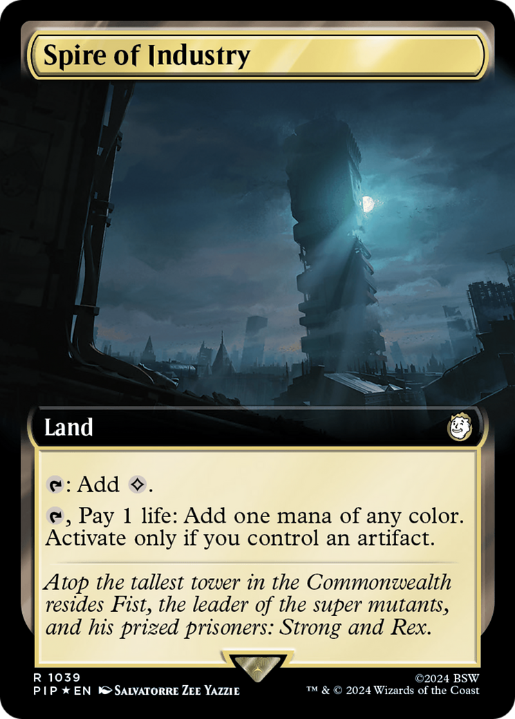 Spire of Industry (Extended Art) (Surge Foil) [Fallout] | Local Legends