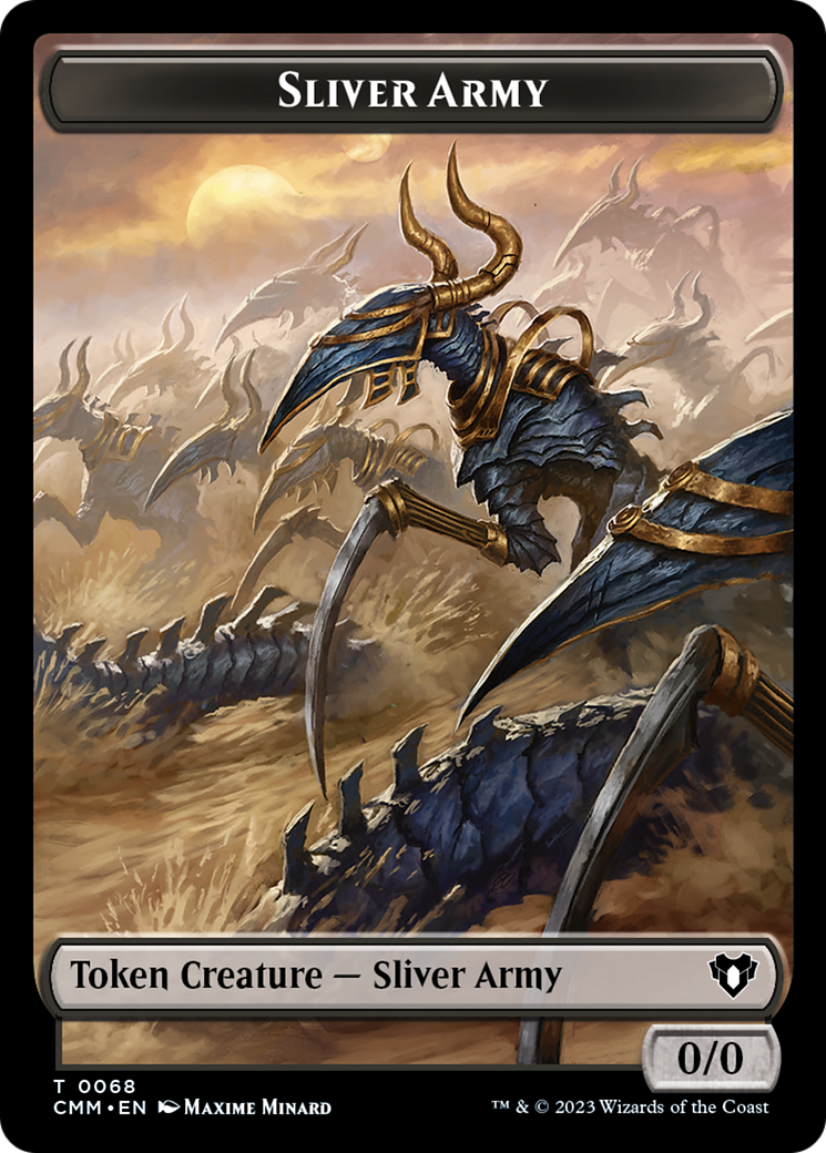 Sliver Army // Sliver Double-Sided Token [Commander Masters Tokens] | Local Legends