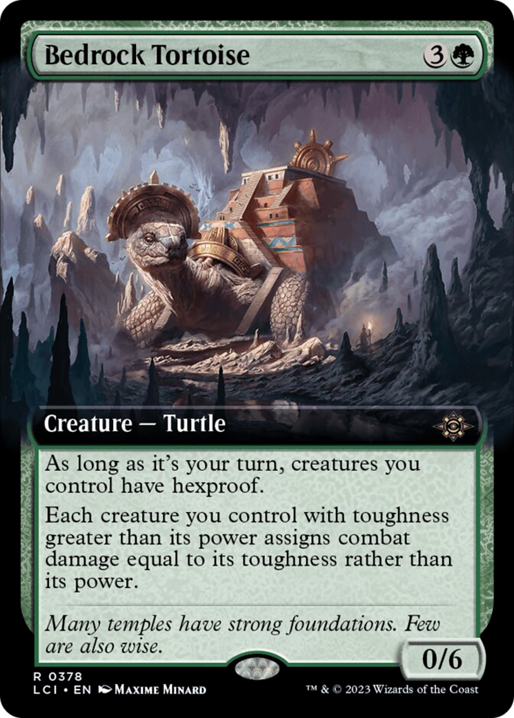 Bedrock Tortoise (Extended Art) [The Lost Caverns of Ixalan] | Golgari Games