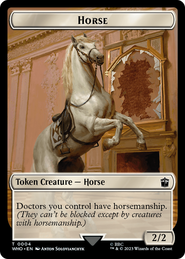 Horse // Clue (0022) Double-Sided Token [Doctor Who Tokens] | Local Legends