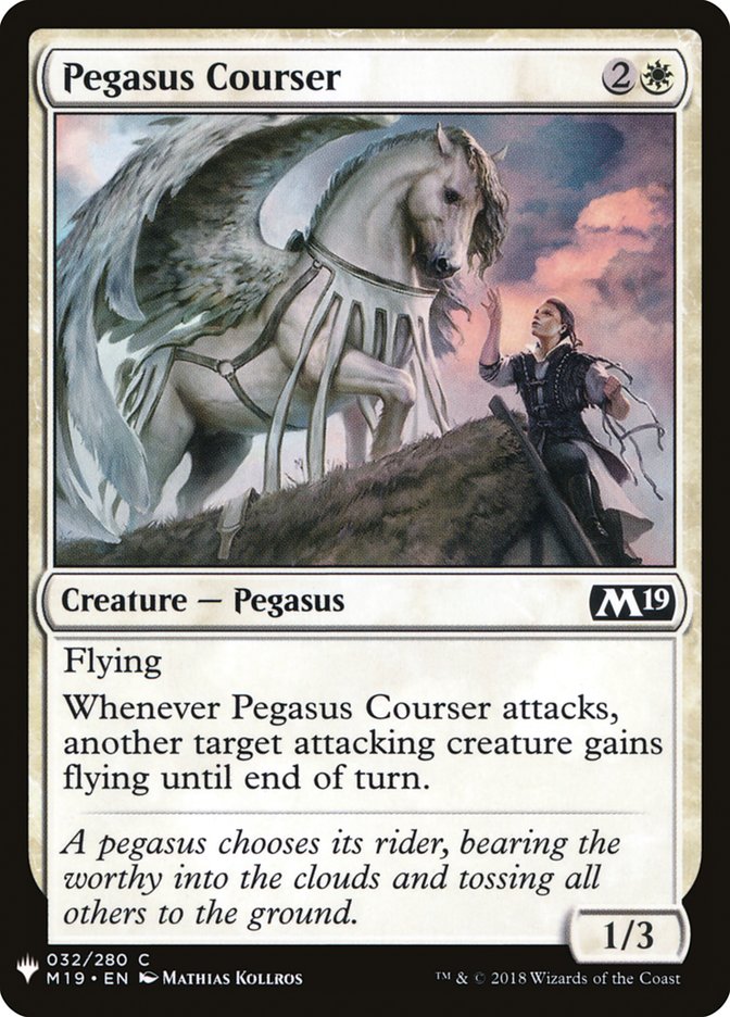 Pegasus Courser [Mystery Booster] | Golgari Games