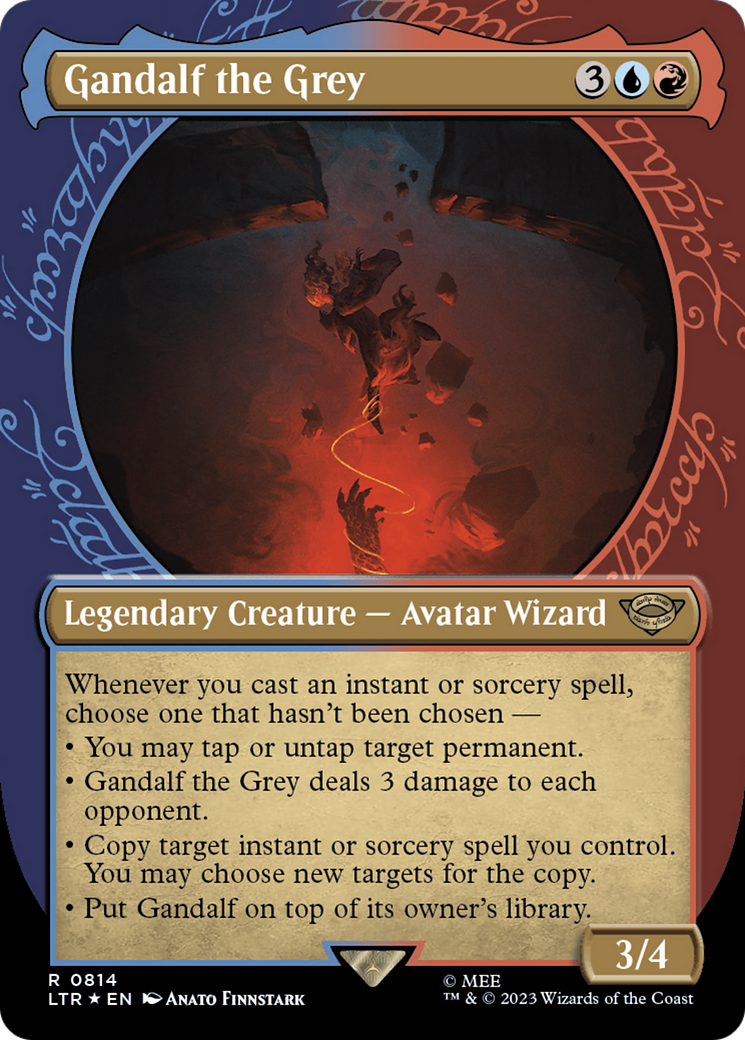 Gandalf the Grey (Showcase) (Surge Foil) [The Lord of the Rings: Tales of Middle-Earth] | Local Legends