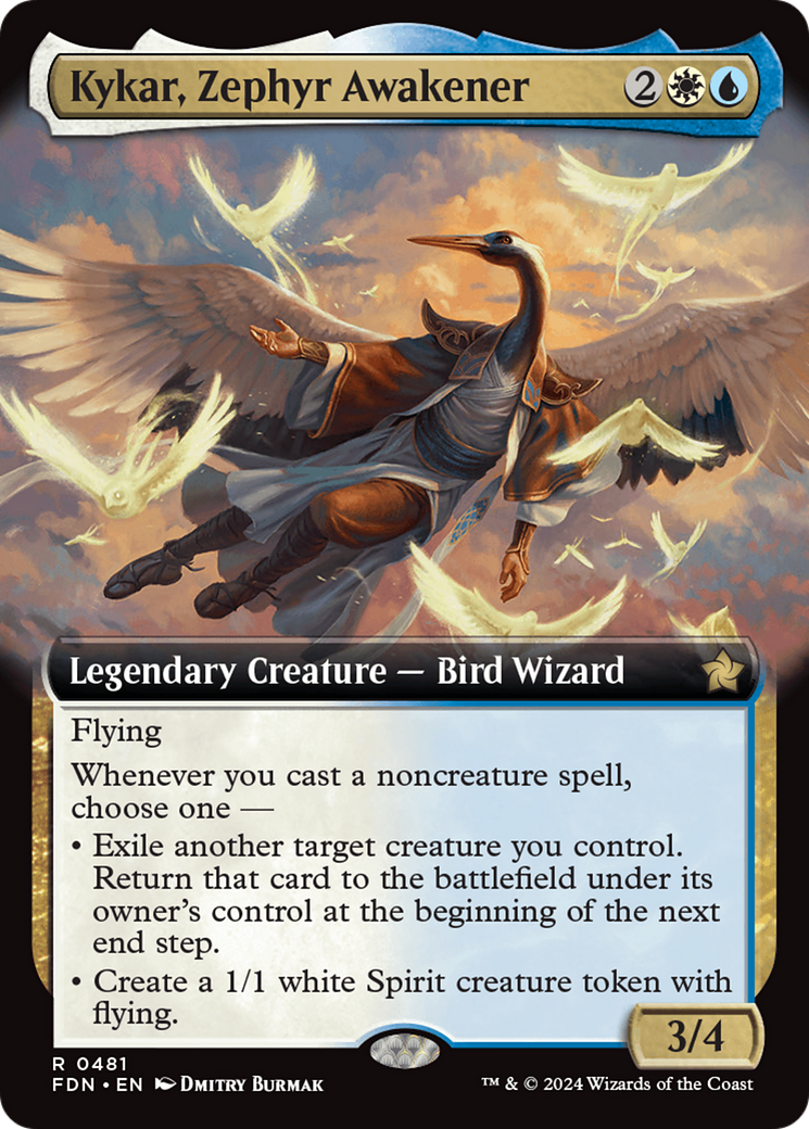 Kykar, Zephyr Awakener (Extended Art) [Foundations] | Local Legends