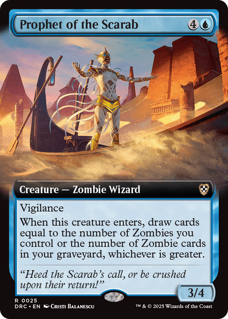 Prophet of the Scarab (Extended Art) [Aetherdrift Commander] | Local Legends