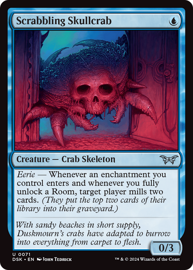 Scrabbling Skullcrab [Duskmourn: House of Horror] | Local Legends