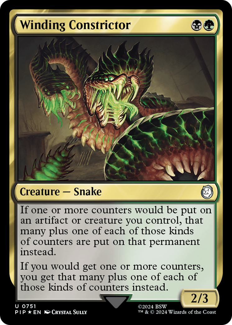 Winding Constrictor (Surge Foil) [Fallout] | Golgari Games