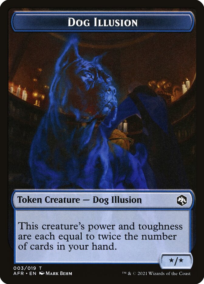 Angel // Dog Illusion Double-Sided Token [Dungeons & Dragons: Adventures in the Forgotten Realms Tokens] | Local Legends