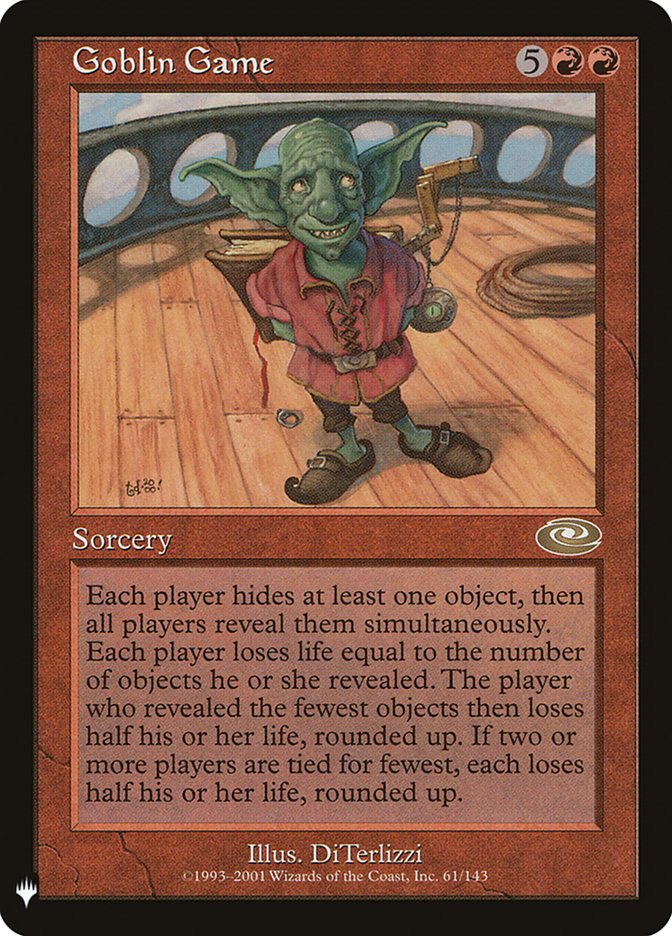 Goblin Game [The List] | Local Legends