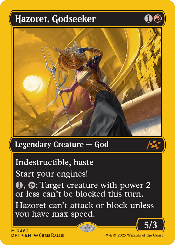Hazoret, Godseeker (First-Place Foil) [Aetherdrift] | Local Legends