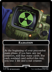 Radiation // Treasure (018) Double-Sided Token [Fallout Tokens] | Local Legends