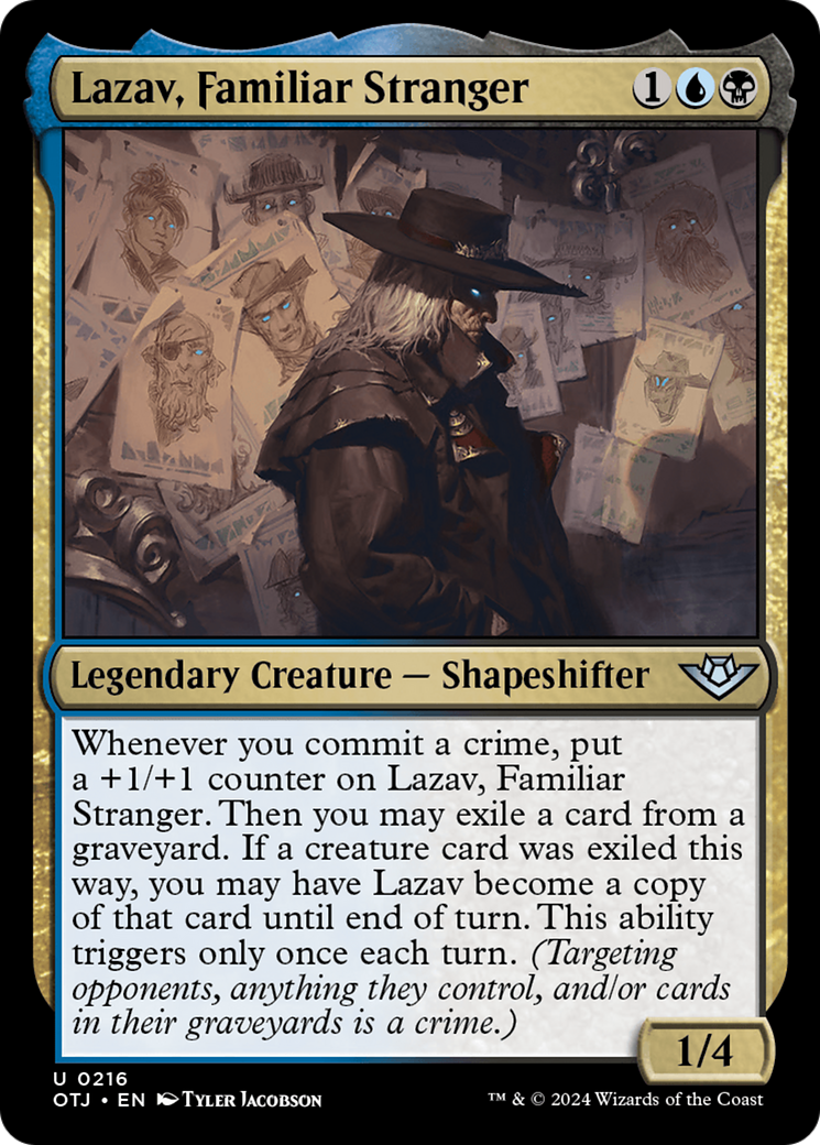 Lazav, Familiar Stranger [Outlaws of Thunder Junction] | Local Legends