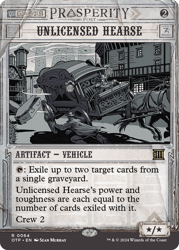 Unlicensed Hearse [Outlaws of Thunder Junction: Breaking News] | Local Legends