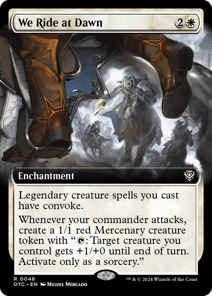We Ride at Dawn (Extended Art) [Outlaws of Thunder Junction Commander] | Local Legends