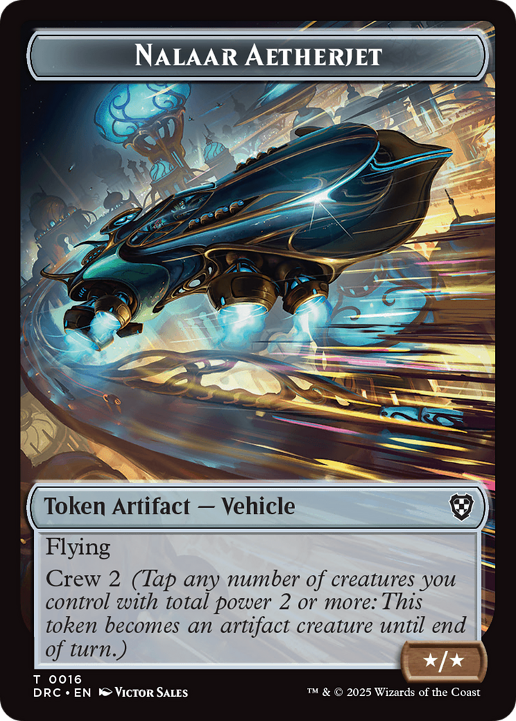 Construct // Nalaar Aetherjet Double-Sided Token [Aetherdrift Tokens] | Local Legends
