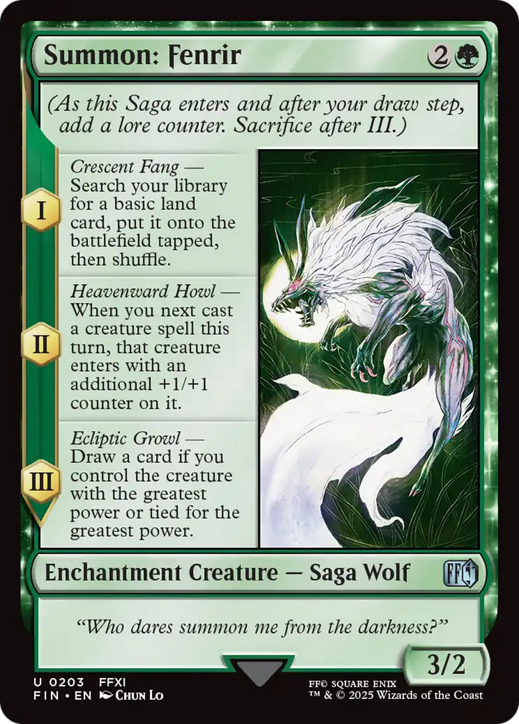 Summon: Fenrir [FINAL FANTASY] | Local Legends