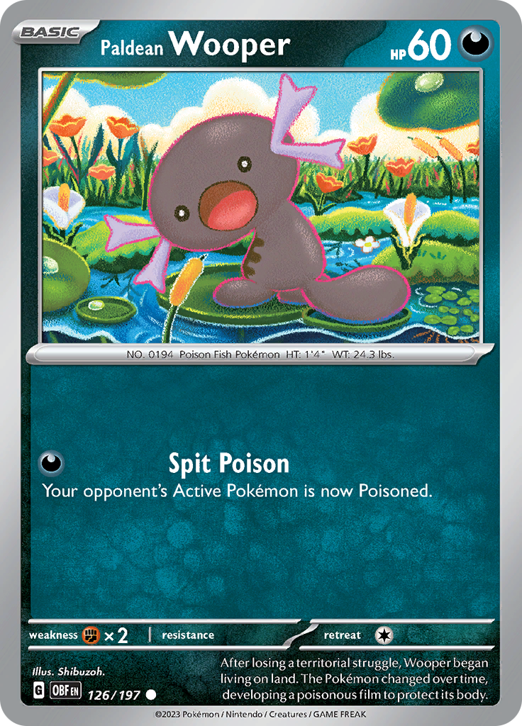 Paldean Wooper (126/197) [Scarlet & Violet: Obsidian Flames] | Local Legends