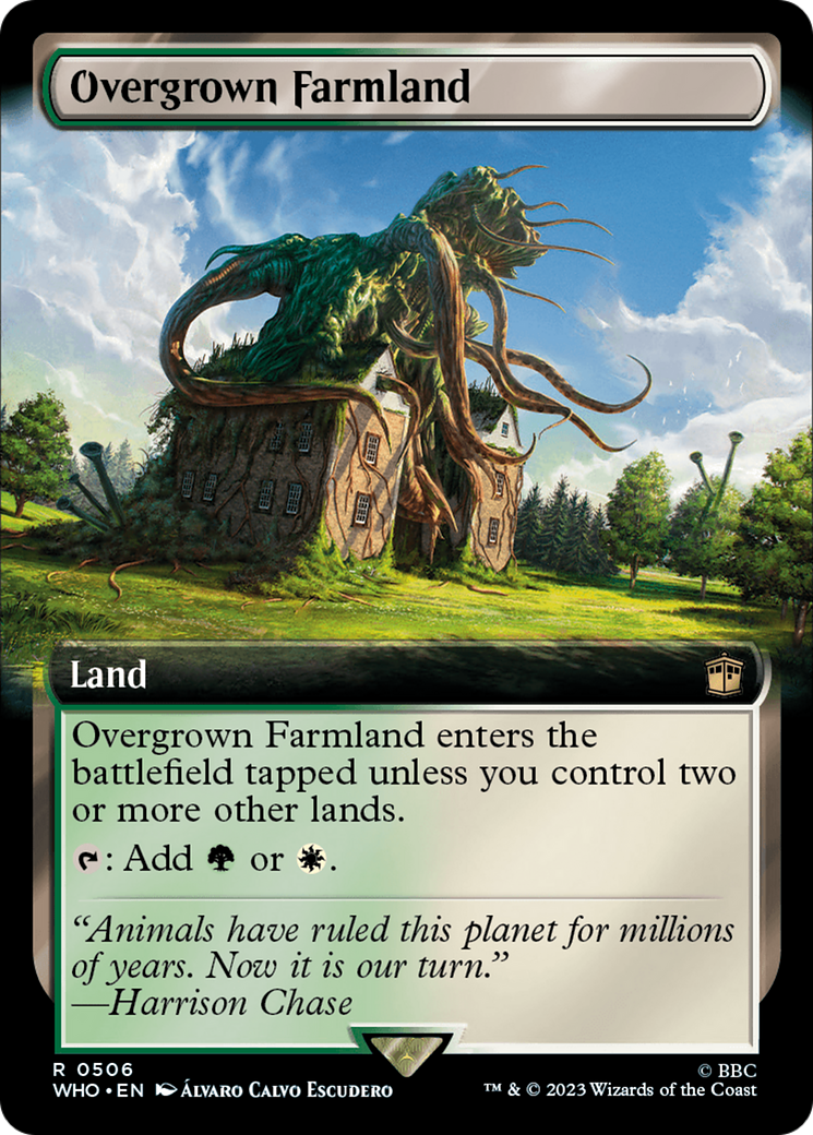 Overgrown Farmland (Extended Art) [Doctor Who] | Golgari Games