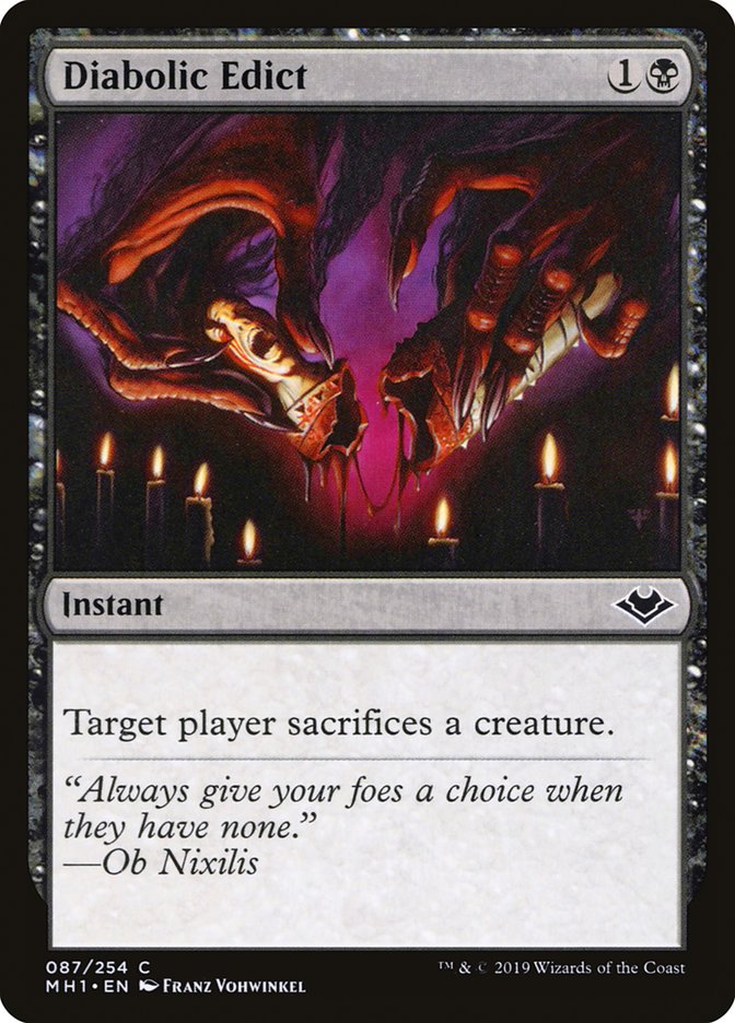 Diabolic Edict [Modern Horizons] | Local Legends