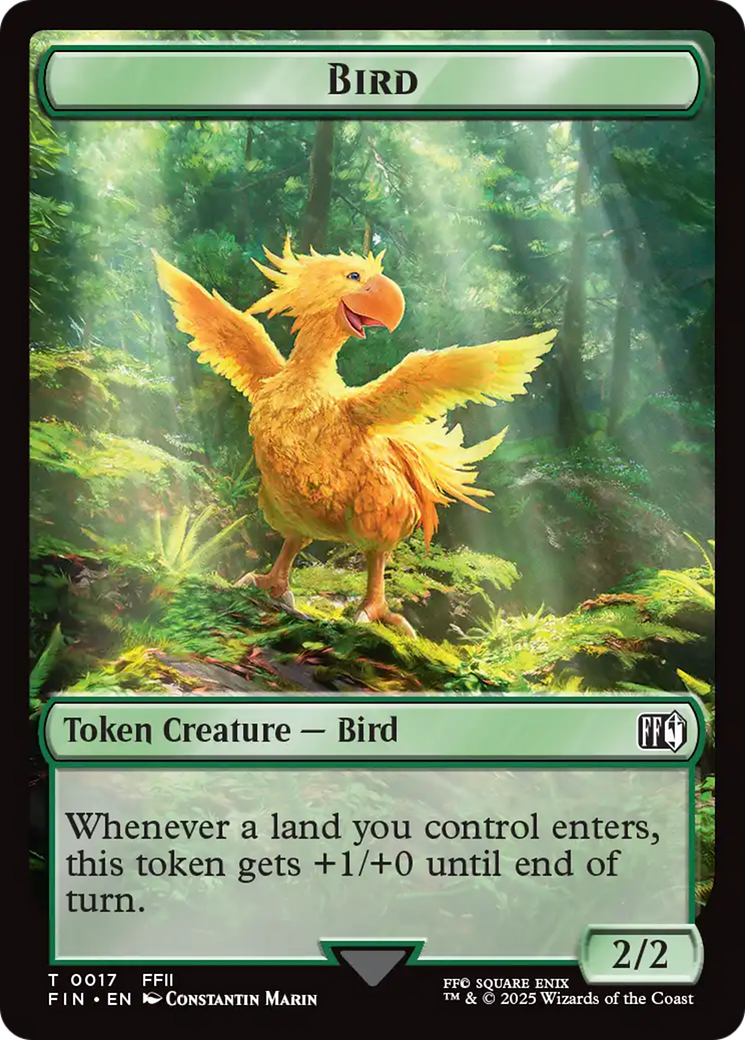 Bird (0017) // Wizard (0015) Double-Sided Token [FINAL FANTASY Tokens] | Local Legends