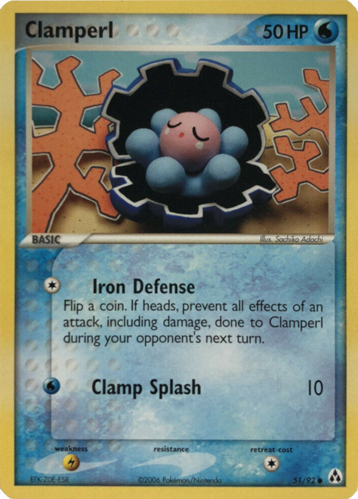 Clamperl (51/92) (Stamped) [EX: Legend Maker] | Local Legends