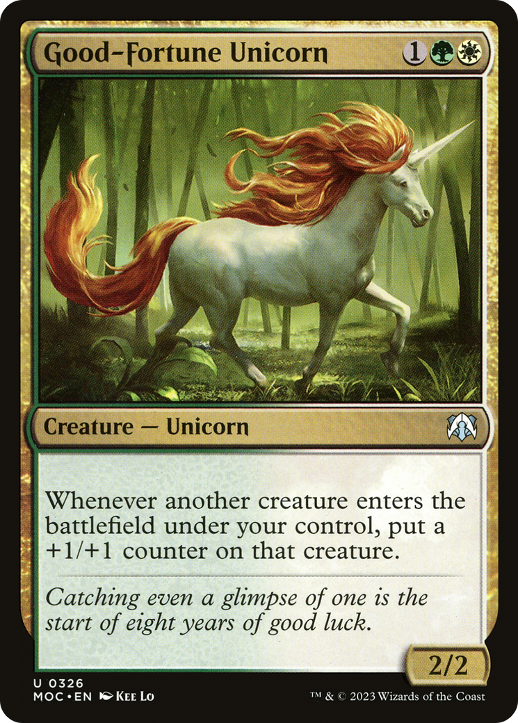 Good-Fortune Unicorn [March of the Machine Commander] | Golgari Games