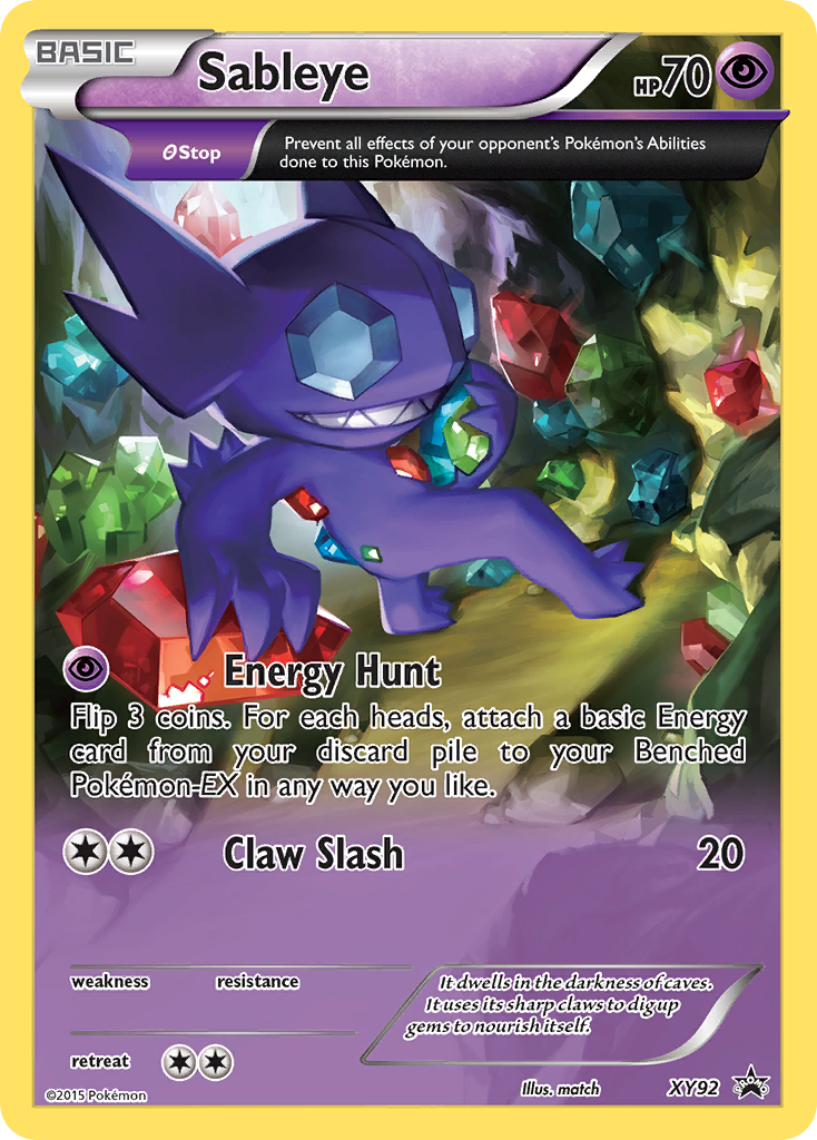 Sableye (XY92) [XY: Black Star Promos] | Golgari Games