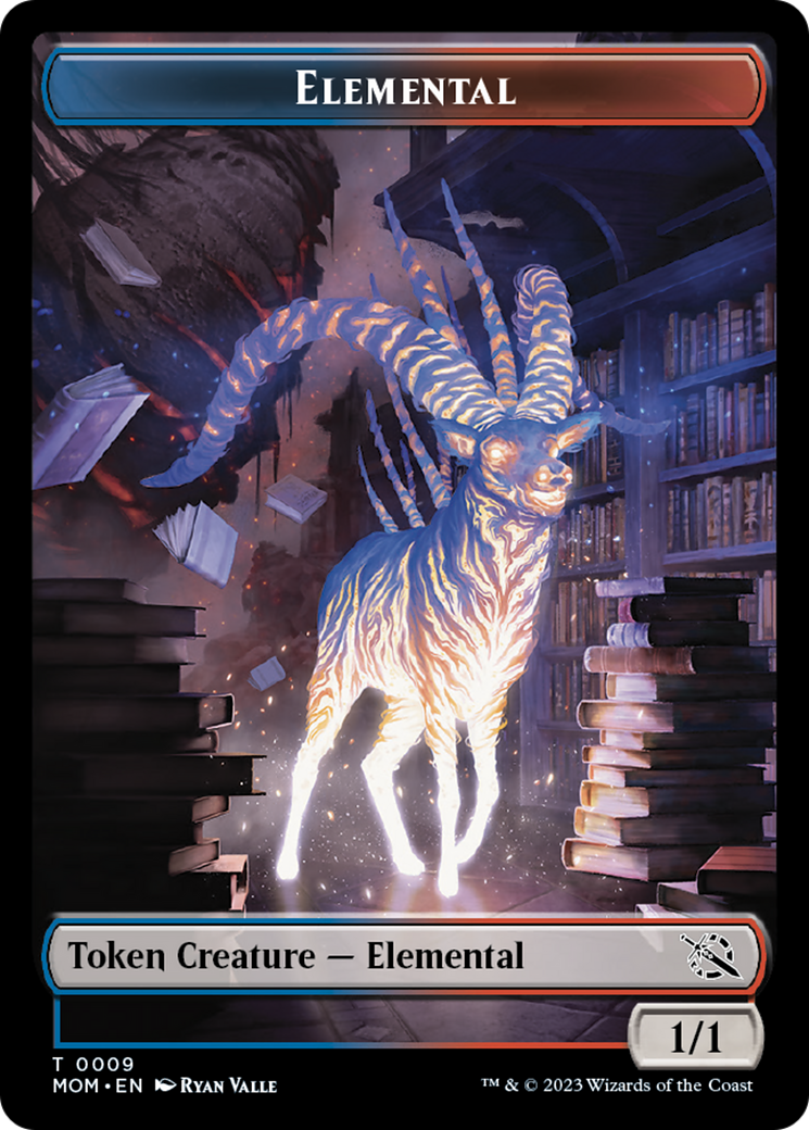 Elemental (9) // Phyrexian Saproling Double-Sided Token [March of the Machine Tokens] | Golgari Games