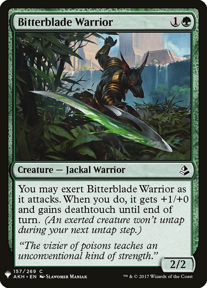 Bitterblade Warrior [Mystery Booster] | Local Legends