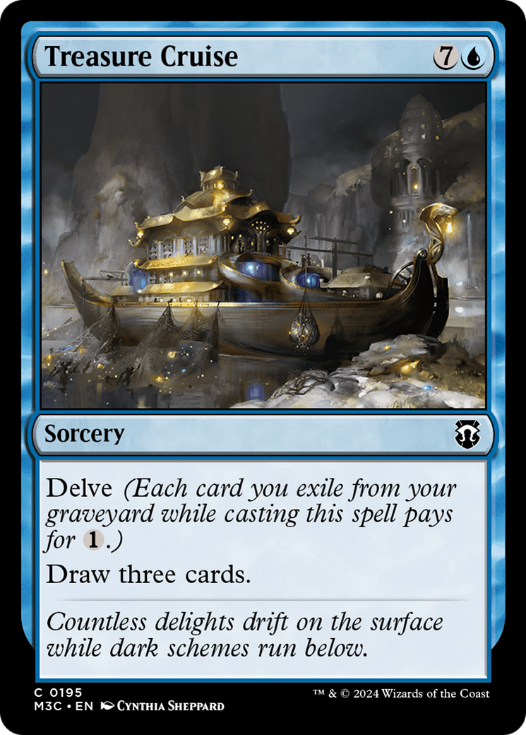 Treasure Cruise (Ripple Foil) [Modern Horizons 3 Commander] | Local Legends