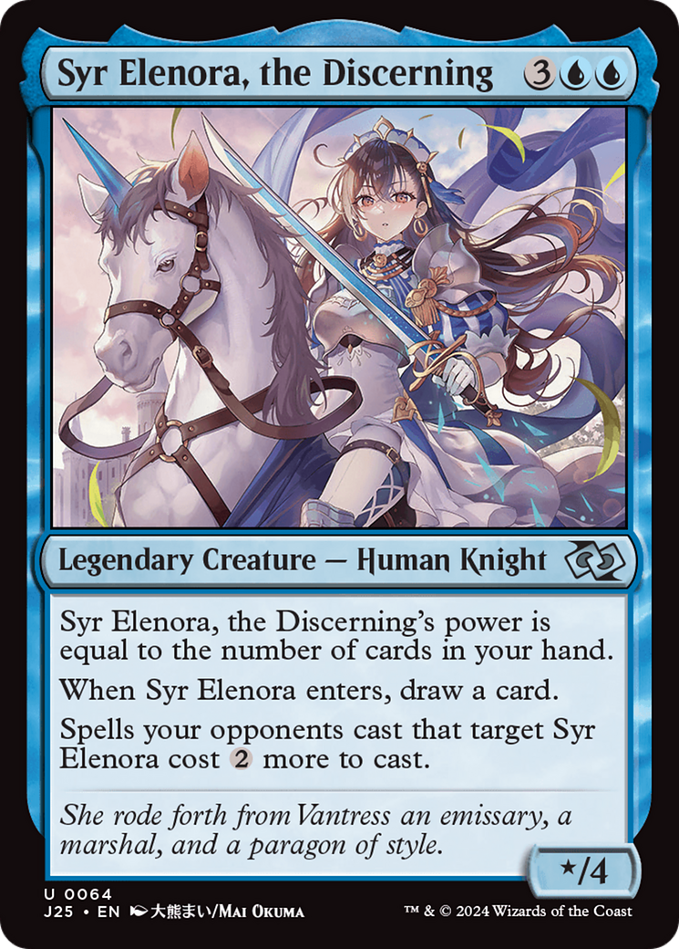 Syr Elenora, the Discerning (Anime) [Foundations Jumpstart] | Local Legends