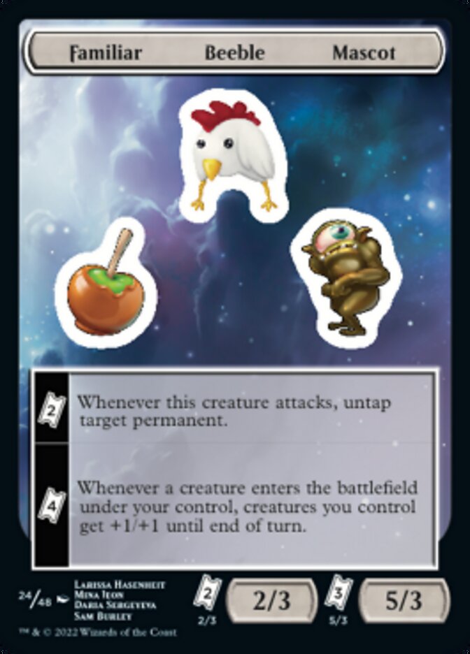 Familiar Beeble Mascot [Unfinity Stickers] | Golgari Games