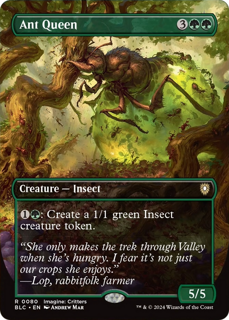 Ant Queen (Borderless) [Bloomburrow Commander] | Golgari Games