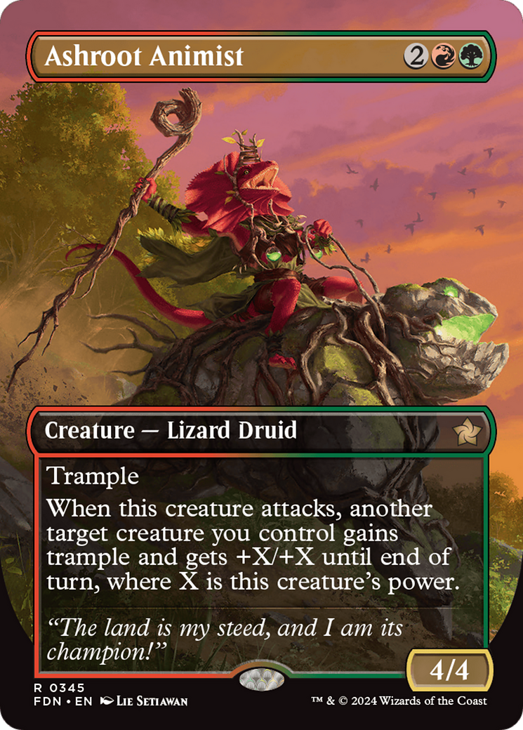 Ashroot Animist (Borderless) [Foundations] | Local Legends
