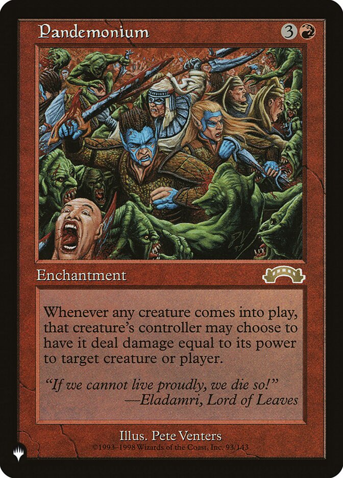 Pandemonium [The List] | Local Legends